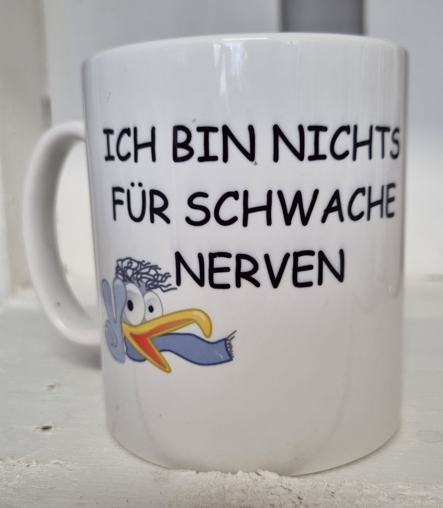 Motivtasse Ich bin nichts für schwache Nerven beidseitig bedruckt personalisierbar