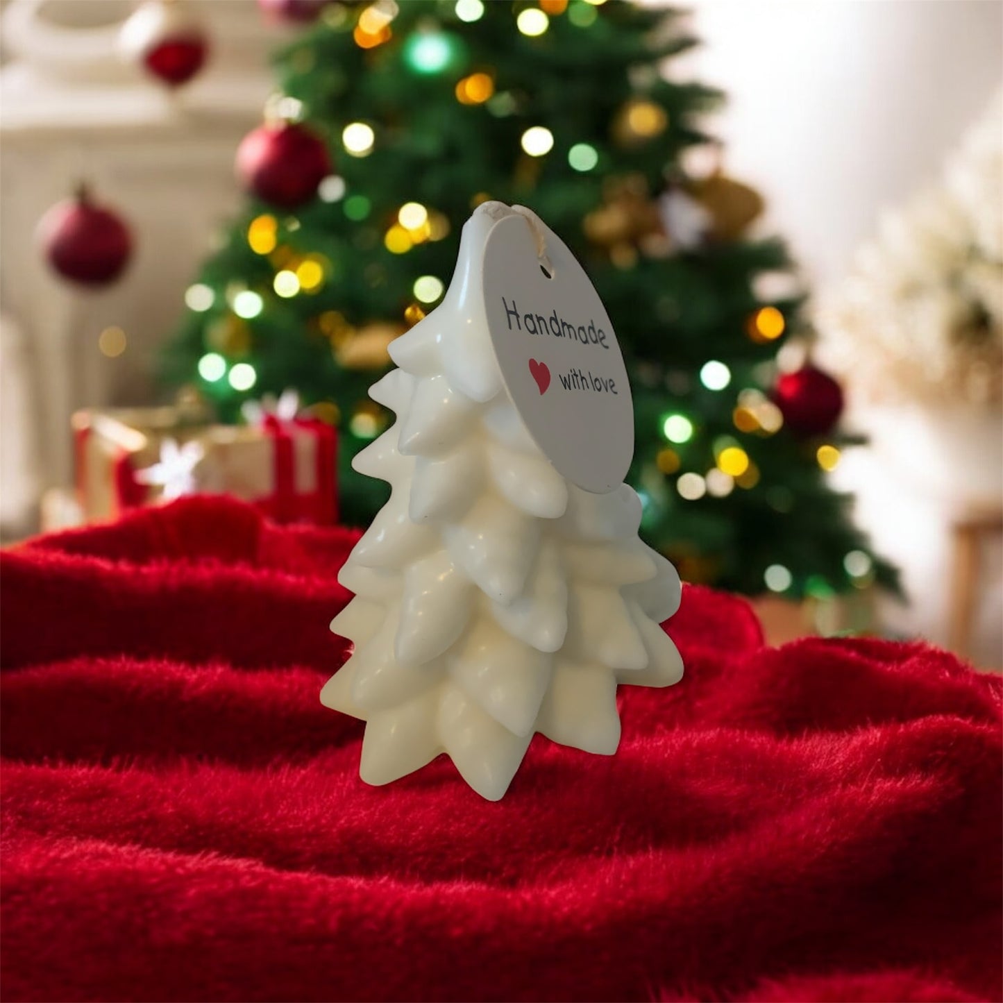 Kerze Tannenbaum 10 cm aus Bio Sojawachs ohne Paraffin mit oder ohne Duft