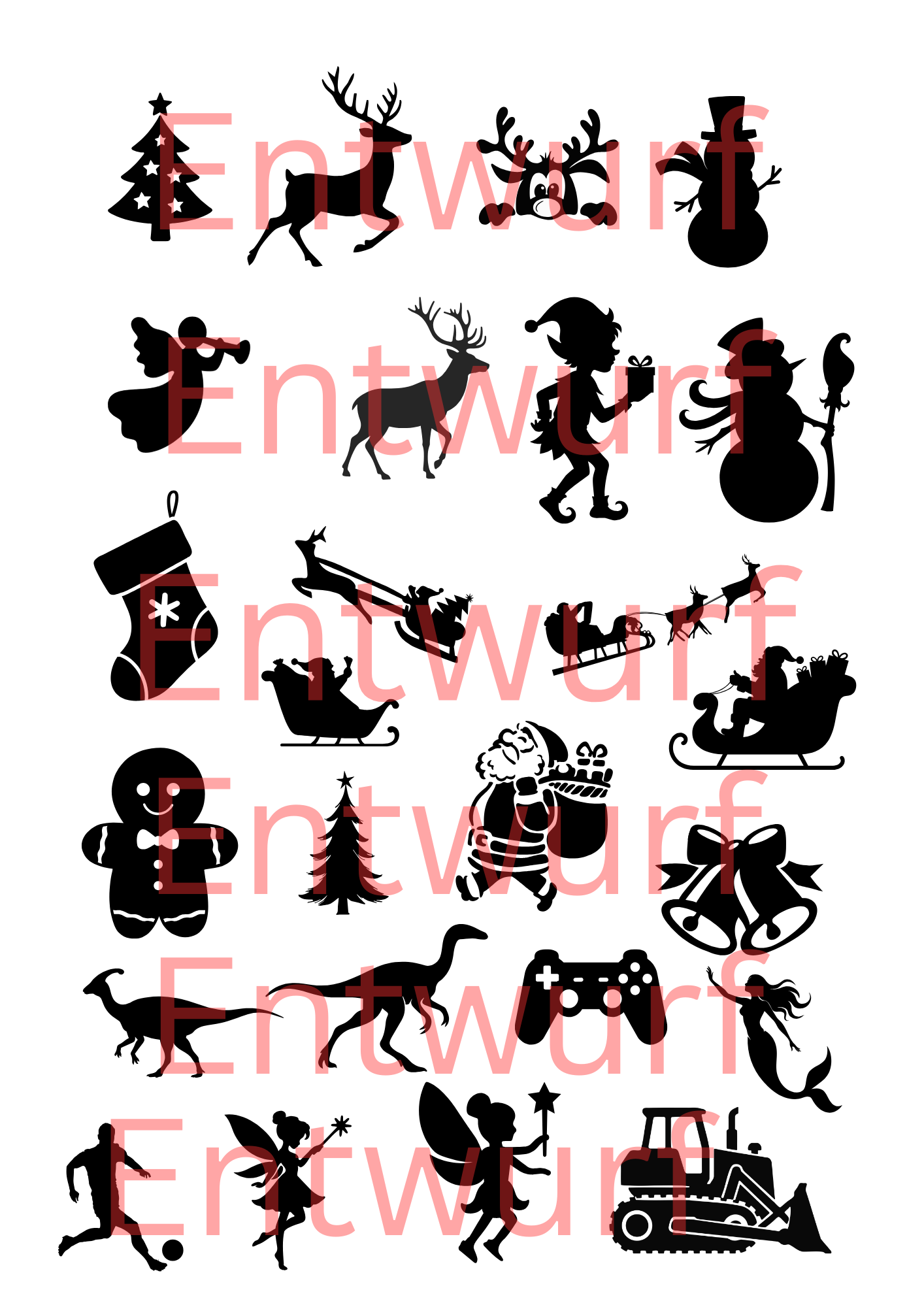 Personalisierte Christbaumkugel Einhorn + Name Glas 6 cm