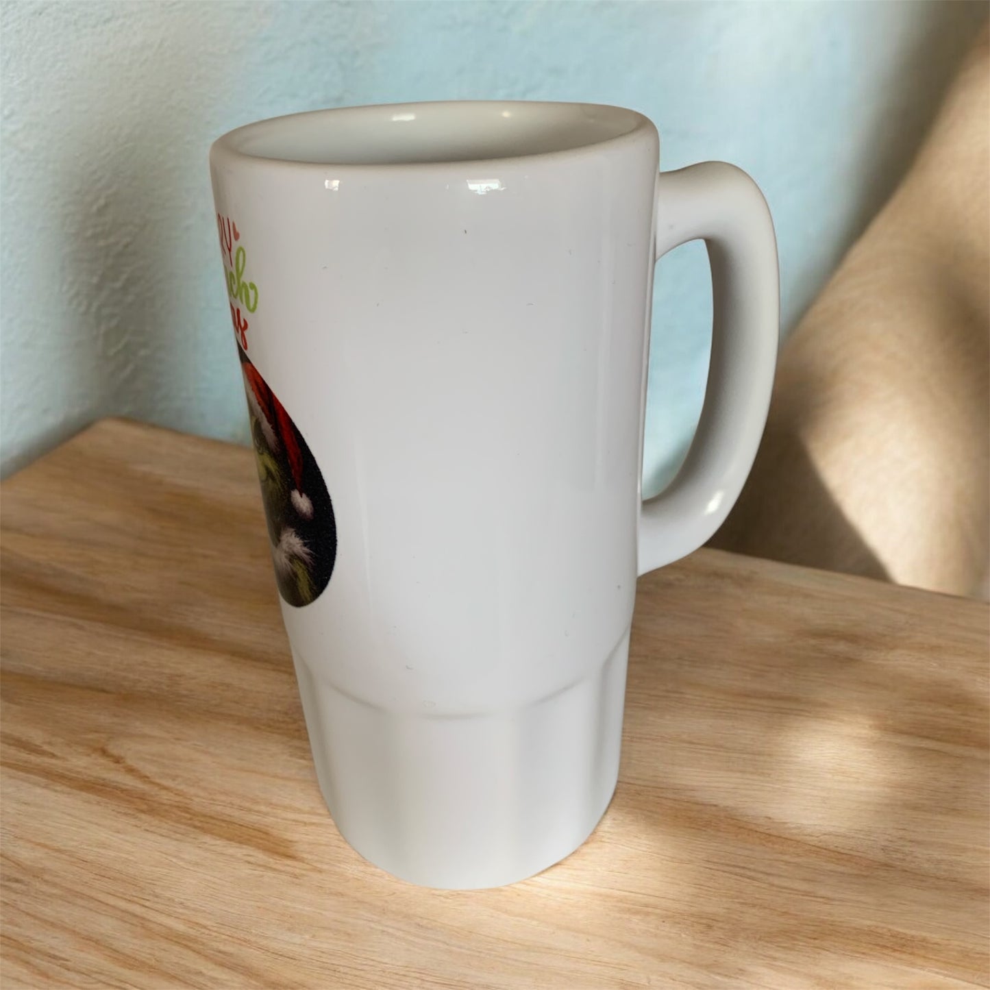 Bierkrug Merry Grinchmas Keramik 500 ml personalisierbar