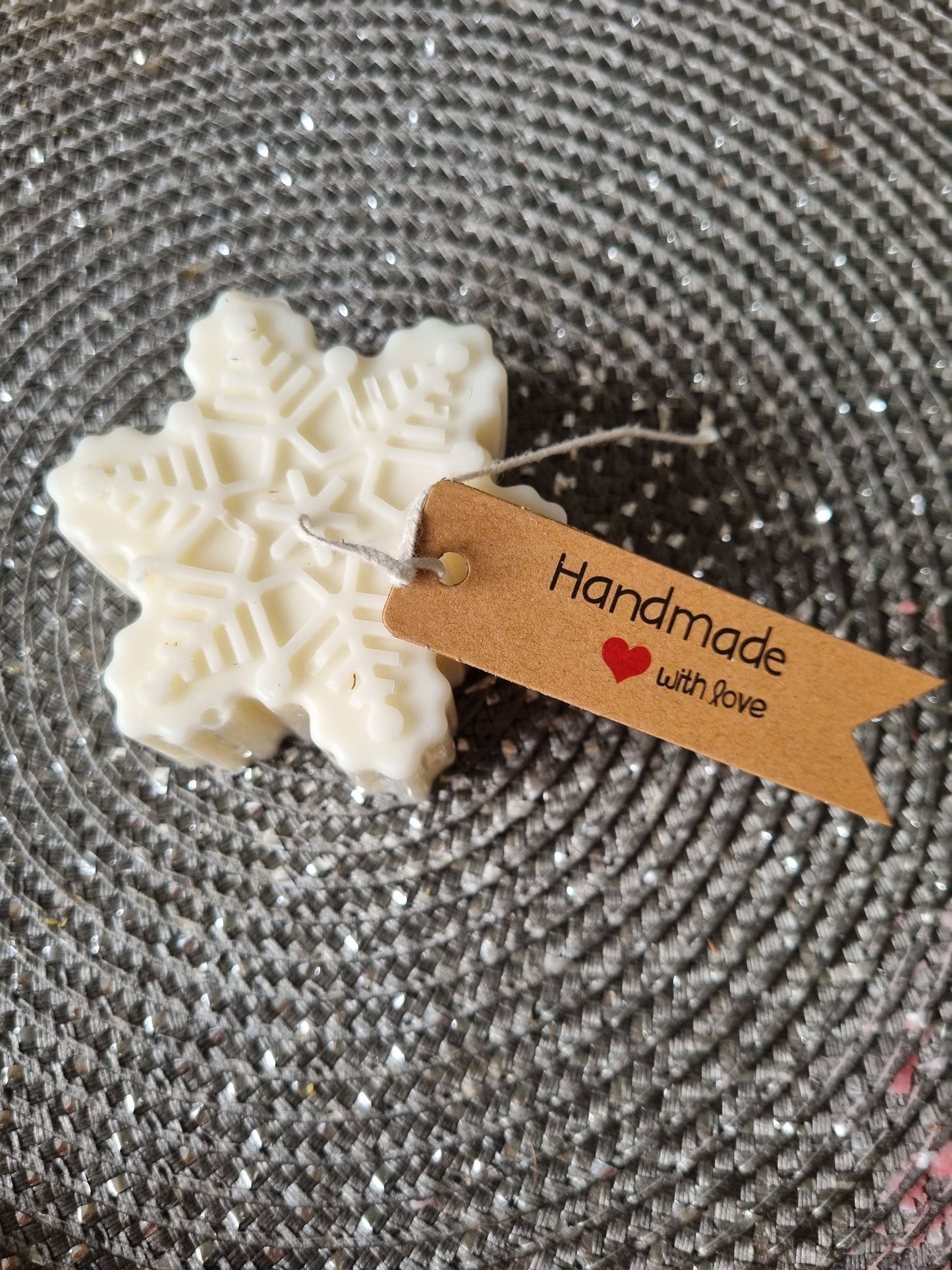 Kerze Schneeflocke Typ II Bio Sojawachs ohne Paraffin