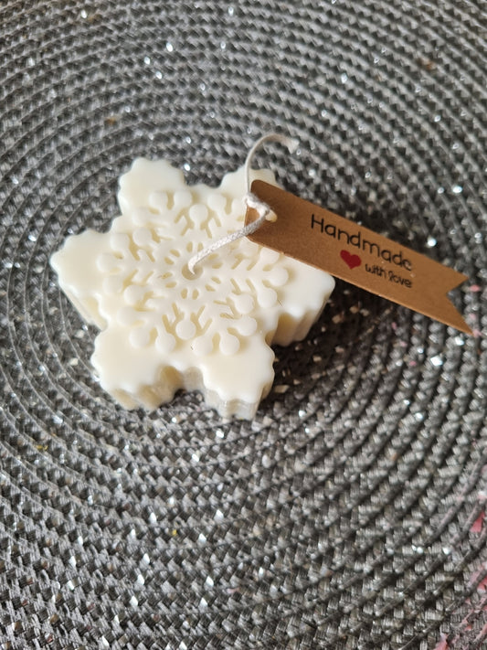 Kerze Schneeflocke Typ I Bio Sojawachs ohne Paraffin