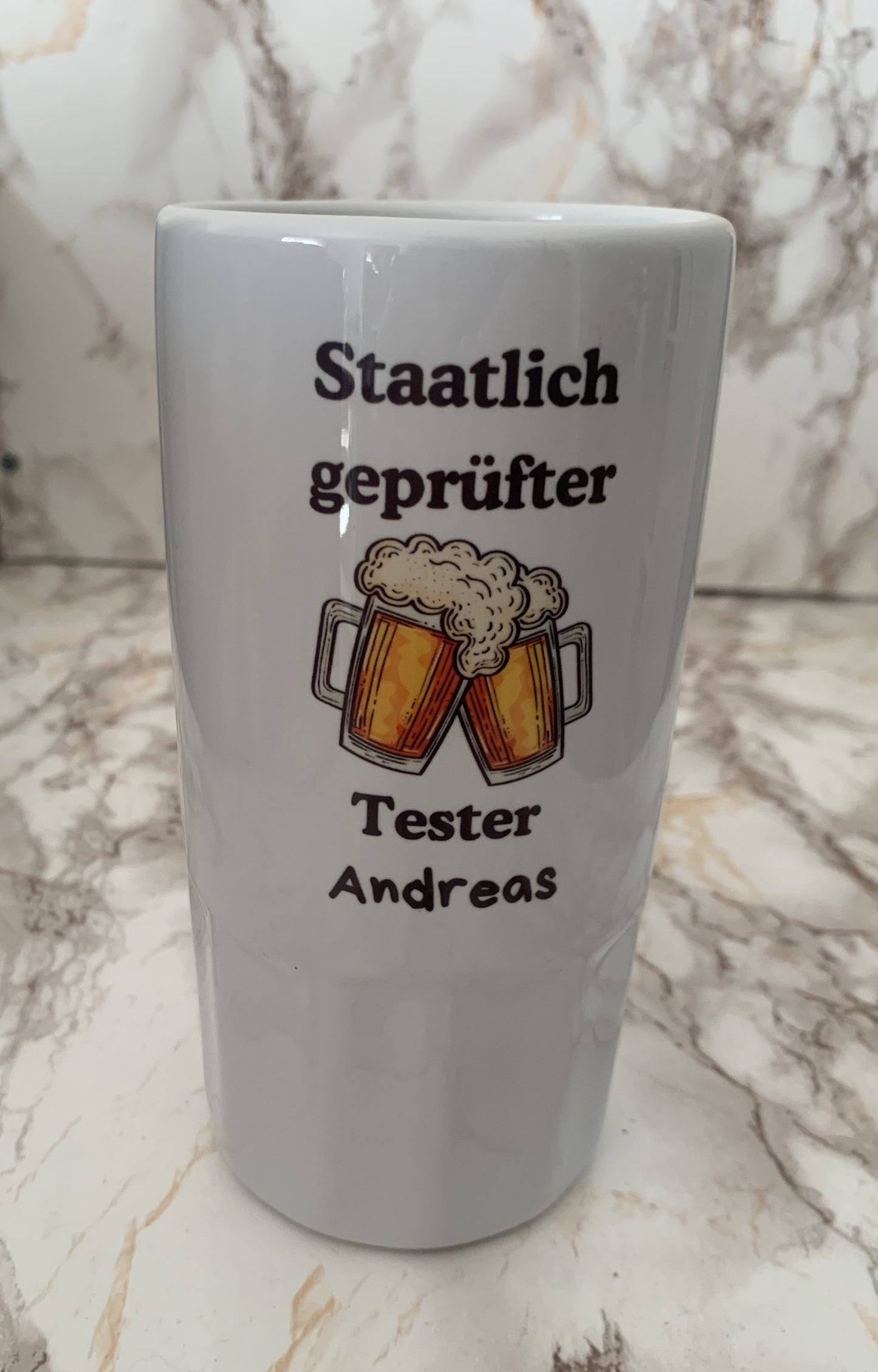 Personalisierter Bierkrug Schaf Keramik