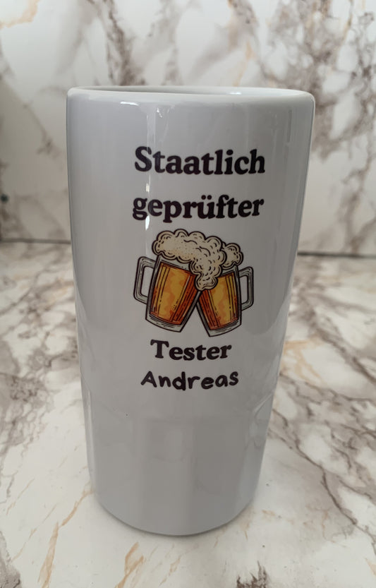 Personalisierter Bierkrug Schaf Keramik